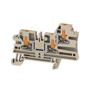 Weidmüller Durchgangs-ReihenklemmeUSH IN, 2.5 mm², 800 V, 24 A, Anzahl Anschlüsse: 3 AL3C 2.5 284