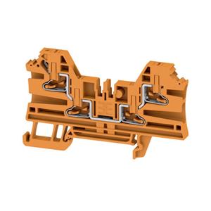 Weidmüller Durchgangs-ReihenklemmeUSH IN, 2.5 mm², 800 V, 24 A, Anzahl Anschlüsse: 4 AL4C 2.5 OR