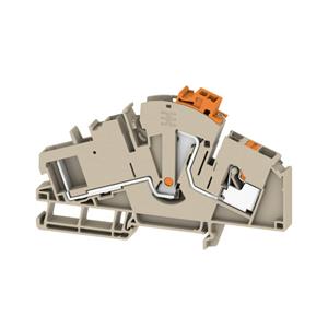 Weidmüller Scheidings- en meetstrikklem, 6 mmm/m, 500 V, 30 A, TS 35, donkerbeige  ATTB 6 PG CT 2762280000 50 stuk(s)
