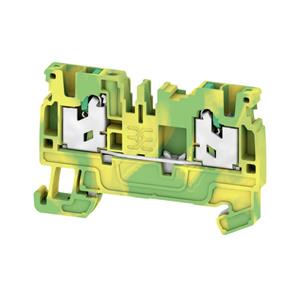 weidmüller Schutzleiter-Reihenklemme, SNAP IN, 2.5 mm², 800 V, 24 A, Anzahl Anschlüsse: 2, Anzahl der Etagen: