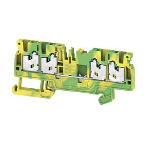Randaarde-serieklem, SMAP IN, 2,5 mmm/m, 800 V, 24 A, Aantal aansluitingen: 4, aantal etages: 1, groen/geel, groen Weidmüller S4C 2.5 PE 2674580000 50 stuk(s)