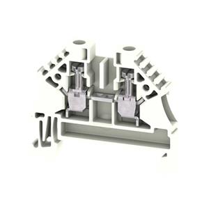Weidmüller Doorgangsserieklem, schroefaansluiting, 2,5 mmm, 500 V, 24 A, Aantal aansluitingen: 2  WDU 2.5N ZQV WS 2896080000 100 stuk(s)