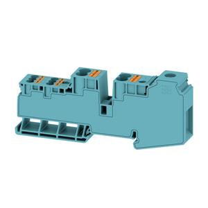 weidmüller Potentialverteilerklemme, SchraubanschlussUSH IN, 35, 1000 V, 110 A, Anzahl Anschlüsse: 11, TS 35,