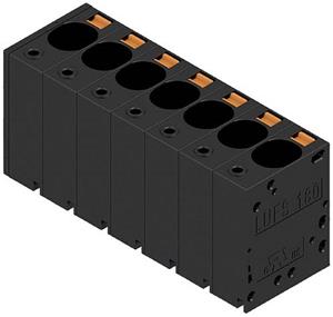 Weidmüller 2492160000 Federkraftklemmblock 16mm² Polzahl (num) 7 Schwarz 10St.