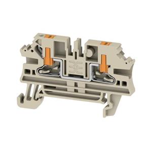 Weidmüller Durchgangs-ReihenklemmeUSH IN, 2.5 mm², 800 V, 24 A, Anzahl Anschlüsse: 2 AL2C 2.5 284