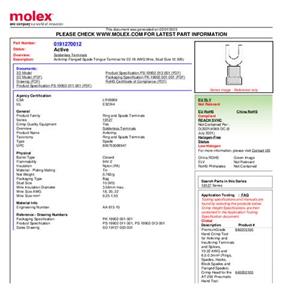 Molex 191980047 Vorkkabelschoen 1 stuk(s) Bulk