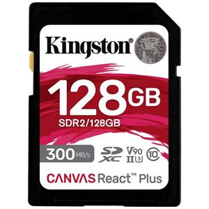 Kingston Canvas React Plus SD-kaart 128 GB Class 10 UHS-II