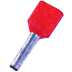 Intercable 180775 Dubbele adereindhulzen 1.00 mm² Deels geïsoleerd Rood 1000 stuk(s)
