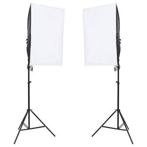 vidaXL Fotostudioset met verlichtingsset en achtergrond