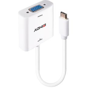 LINDY USB-C Adapter [1x USB-C stekker - 1x VGA-bus] 43355