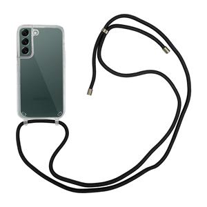 Høyde - Samsung Galaxy S22 Plus - Telefoonhoes met koord - Transparant