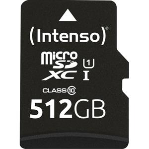 Intenso 512GB microSDXC Performance microSD-kaart 512 GB Class 10 UHS-I Waterdicht