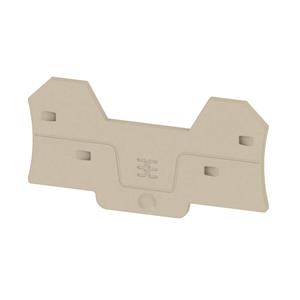 Weidmüller Afsluitplaat (klemmen), 77,6 mm x 2,1 mm, donkerbeige  ALEP 4C 2.5 2871790000 20 stuk(s)