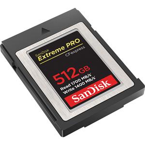 SANDISK 512GB CFexpress Type B 1700/1400MB/s Extreme Pro