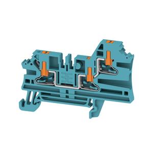 Doorgangsserieklem in, 2,5 mmm/m, 800 V, 24 A, aantal aansluitingen: 3 Weidmüller AL3C 2.5 BL 2847340000 50 stuk(s)