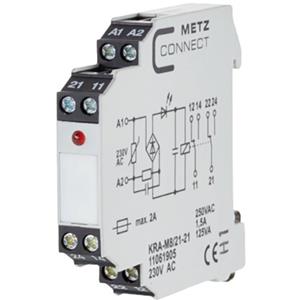 metzconnect Metz Connect Koppelbaustein 230 V/AC (max) 2 Wechsler 11061905 1St.