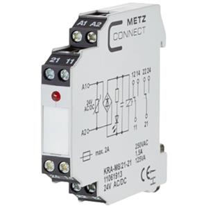 Metz Connect 11061913 Koppelmodule 24, 24 V/AC, V/DC (max) 2x wisselcontact 1 stuk(s)