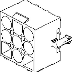 Molex 15311046 Male header, inbouw (standaard) Totaal aantal polen: 4 1 stuk(s) Bulk