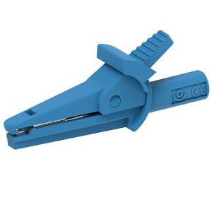 electropjp Electro PJP 5002-IEC-d4-CD1-Bl Krokodilklemme Blau Klemmbereich max.: 9mm Länge: 51mm 1St.