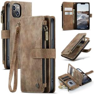 Caseme  iPhone 14 - Portemonnee hoes - Bruin