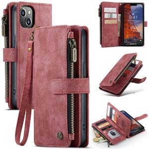 Caseme  iPhone 14 Plus - Portemonnee hoes - Rood