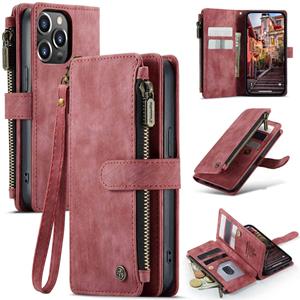 Caseme  iPhone 14 Pro - Portemonnee hoes - Rood