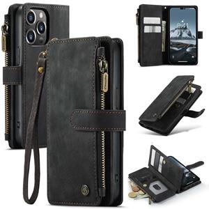Caseme  iPhone 14 Pro - Portemonnee hoes - Zwart