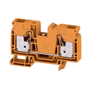Weidmüller Durchgangs-Reihenklemme, 16 mm², 76 A, Anzahl Anschlüsse: 2 A2C 16 OR 2862830000 20St.