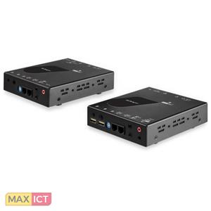 SV565HDIP StarTech.com HDMI KVM Extender over IP Network - 4K 30Hz HDMI 2.0 and USB over IP LAN or Cat5e/Cat6 Ethernet Cable (100m/330ft) - Remote KVM Switch/Console Transmitter/Receiver Extender Kit