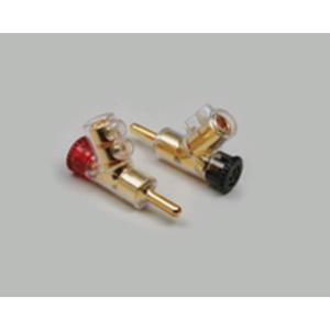 bklelectronic BKL Electronic 0107008 Bananenstecker Stecker, gerade Stift-Ø: 4mm Schwarz 1St.