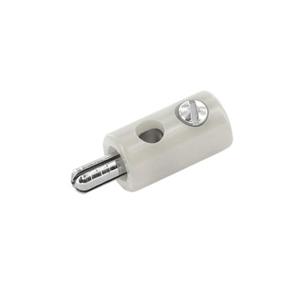 econconnect econ connect HOS25WS Miniatuur-rondconnector Stekker, recht Stift-Ø: 2.5 mm Wit 1 stuk(s) Bulk