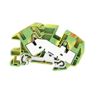 weidmüller Schutzleiter-ReihenklemmeUSH IN, 16 mm², 800 V, Anzahl Anschlüsse: 2, Anzahl der Etagen: 1, grün