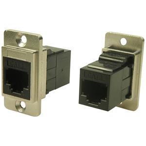 Cliff CP30724M DUALSLIM METALEN CAT3 RJ12 CSK CP30724M Adapter, inbouw Nikkel, Zwart 1 stuk(s)