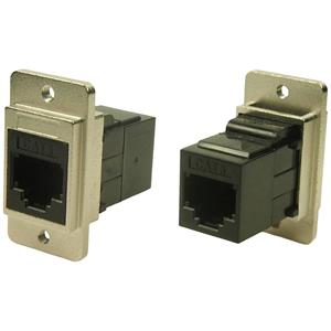 Cliff CP30724M3 DUALSLIM METALL CAT3 RJ12 M3 CP30724M3 Adapter, Einbau Nickel, Schwarz 1St.