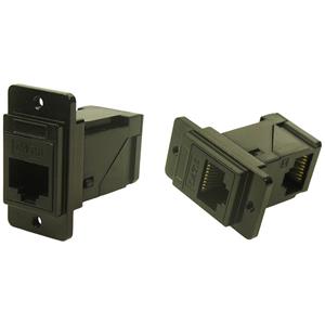Cliff Metall Durchführungsstecker Rechtwinklig CP30752MB3 Adapter, Einbau Schwarz 1St.