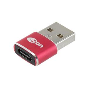 econconnect Econ connect USB 2.0 Kompaktadapter A St./C Bu., rot Adapter U2ECART U2ECART Inhalt