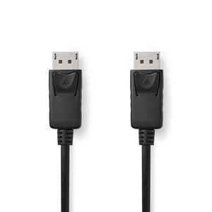 Nedis DisplayPort-Kabel | DisplayPort Male | DisplayPort Male | 4K@60Hz | Vernikkeld | 3.00 m | Rond | PVC