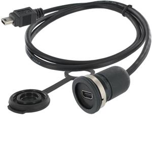 Mini-USB 2.0 type B Chassisbus, inbouw Encitech M16 1310-1011-05 encitech 1 stuk(s)
