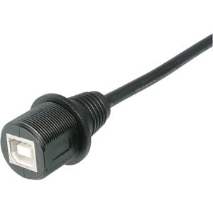 trucomponents TRU Components USB-Steckverbinder 2.0 - IP67 Buchse, Einbau TC-A-KAB-USBB-FS-1M-203 USB B-Buchse mit