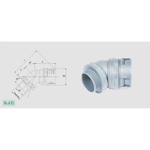 Helukabel 920199 HSSV 45° M Schlauchverschraubung Grau M50 45° 1St.
