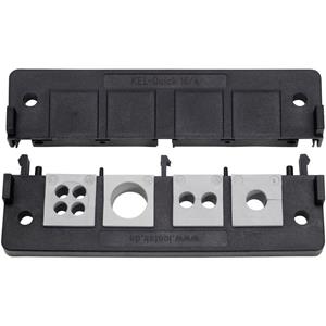 Icotek KEL-Quick 16/8 Kabelinvoeringsplaat Polyamide Zwart 1 stuk(s)