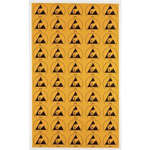 Wolfgang Warmbier ESD-logo 50 stuk(s) Geel, Zwart (l x b) 30 mm x 25 mm 2850.3025 Zelfklevend