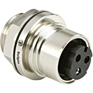 Bulgin PXM6012/03P/ST Rundsteckverbinder Stecker, Einbau Gesamtpolzahl: 2 + PE Serie (Rundsteckverbi