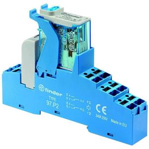 Finder 4C.P2.9.012.0050 LED-poortmodule Nominale spanning: 12 V/DC Schakelstroom (max.): 8 A 2x wisselcontact 1 stuk(s)
