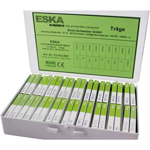 ESKA E3522800 Feinsicherung-Sortiment (Ø x L) 5mm x 20mm Träge -T- Inhalt 360 Teile