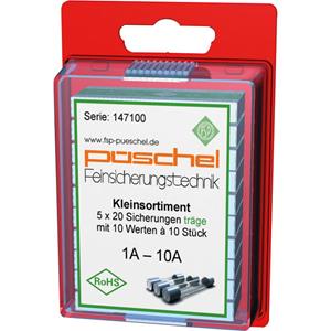 püschelfeinsicherungen Püschel Feinsicherungen SORTI03TB SORTI03TB Buiszekering (Ø x l) 5 mm x 20 mm Traag -T- Inhoud 100 stuk(s)