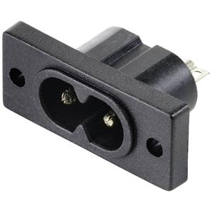 trucomponents TRU COMPONENTS TC-10475836 Kaltgeräte-Steckverbinder Stecker, Einbau vertikal Gesamtpolzahl: 2 2.5A