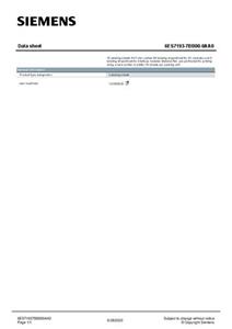 Siemens 6ES71937BB000AA0 6ES7193-7BB00-0AA0 SPS-Beschriftung