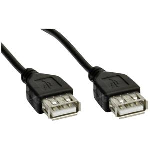 Akyga USB-kabel USB-A bus, USB-A bus 1.8 m Zwart AK-USB-06