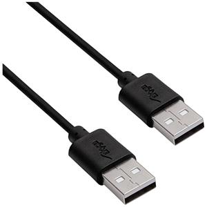 Akyga USB-kabel USB-A stekker, USB-A stekker 1.80 m Zwart AK-USB-11